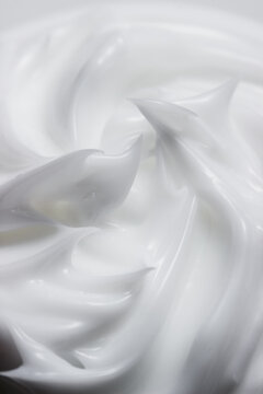 White Moisturizer Swirl Texture Close Up
