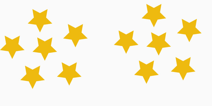 five star customer product review icon. red 5 star rating feedback for website, app, ui design.