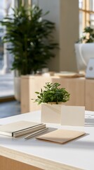 Fototapeta premium Conscious Unbossing Individual Contributor Workspace with Alternative Career Growth Concept