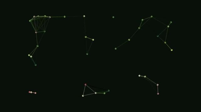 Dark space holds glowing patterns #