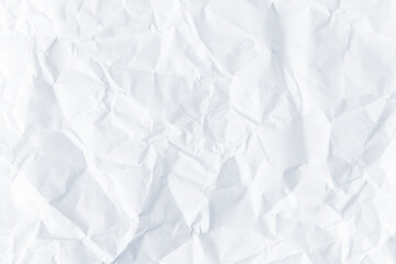 Fototapeta premium Abstract crumpled white paper texture for background.