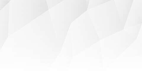 Obraz premium Modern minimalist white polygonal texture background. Clean bright gray gradient geometric pattern with subtle shadows.