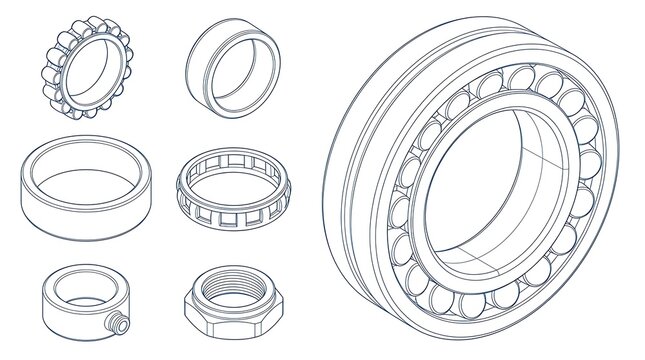 Technical engineering diagram
