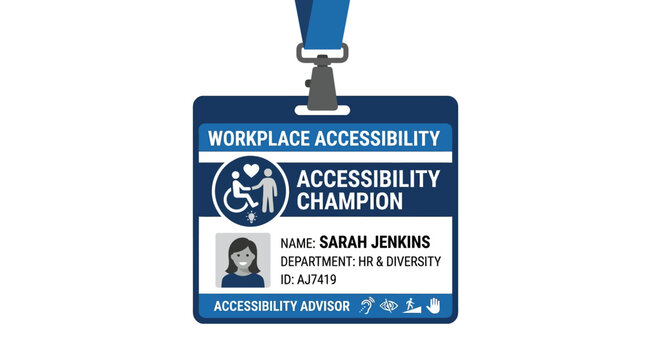 National Disability Independence Day badge for workplace accessibility champion employee
