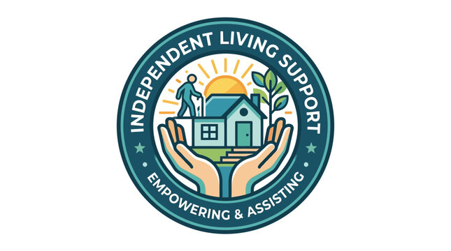National Disability Independence Day illustration of a person with assistance