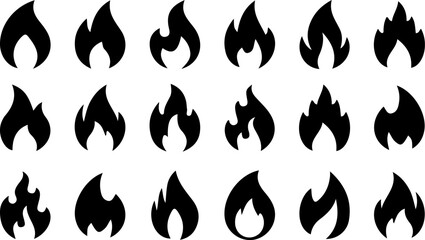 set of fire flames © Ajimicon