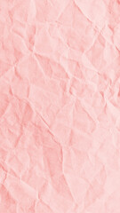 Fototapeta premium Textured pink crumpled paper wallpaper for mobile