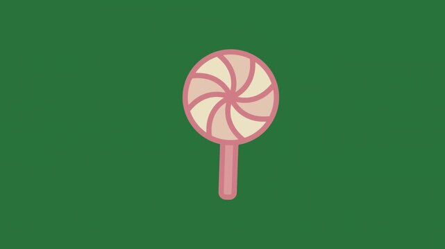 Pink Candy Animated Green Screen Chroma Key Background
