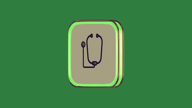 Arrow Square Animated Green Screen Chroma Key Background