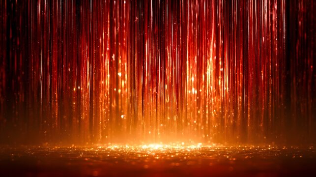 Metallic streamer wall falling slow motion