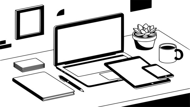 illustration of a computer monitor