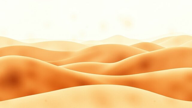 A Soft, Abstract Representation of a Desert Landscape with Gradual Transitions in Sand Color and Gentle Rolling Dunes
