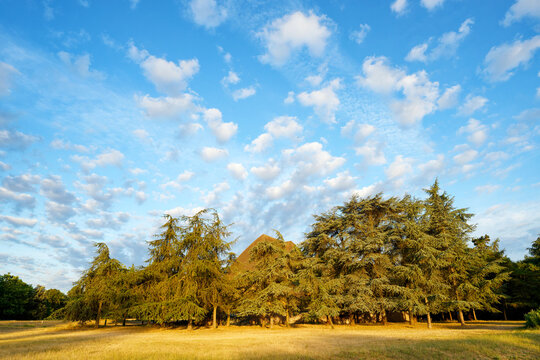 The Great Pagoda of the Bois de Vincennes in Summer season. 12th arrondisssement of Paris city