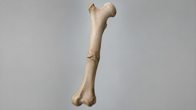 Cat bone fracture healing veterinary medical 3D render showing feline long bone trauma recovery with realistic callus formation, clean clinical background, copy space for animal healthcare education