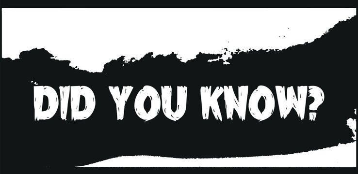 Did you know banner design. Box frame with bulb. Template with message speech bubble and question mark. Vector illustration.