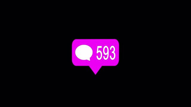 Chat message bubbles popping up animation
