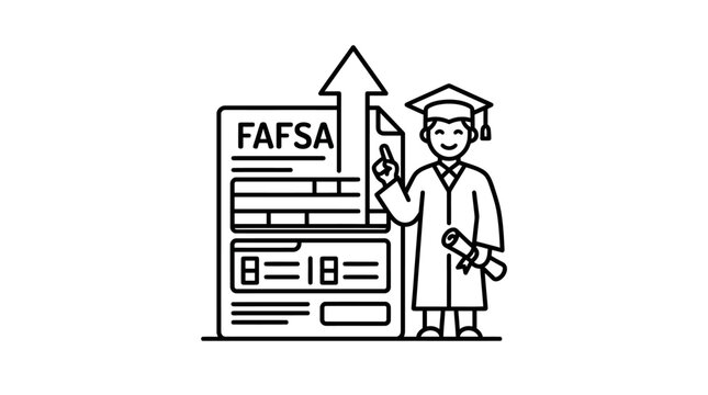 Graduate student applying for federal student aid fafsa form