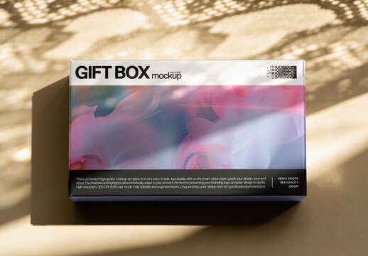 Gift Box Mockup For Branding And Retail Design