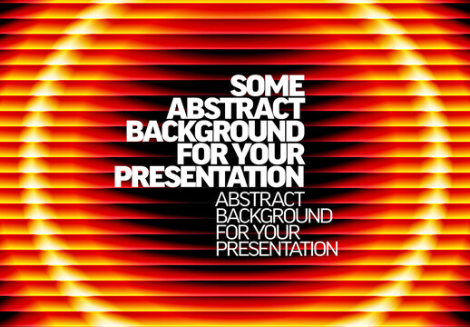 Abstract Glowing Orange Presentation Background