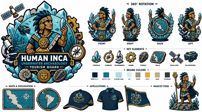 Human Inca Empire Tournament Series Graphic Design Collection.