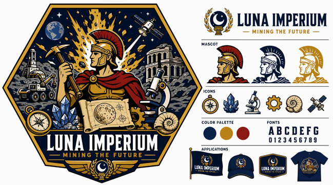 Ancient Roman Warrior Logo Design Collection.