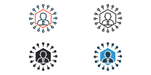 specfic icons outline and Flat Style,transparent background © sri