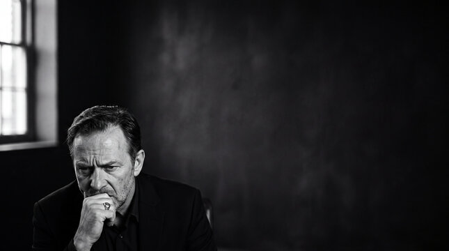 Pondering the intricate threads of existence in a silent chamber during a reflective hour