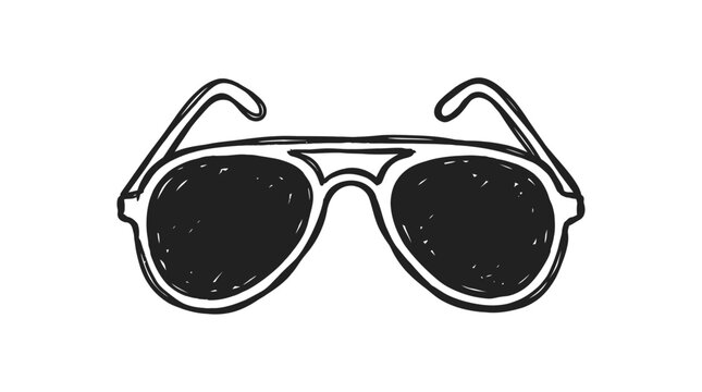 Sunglasses with white frames and temples.