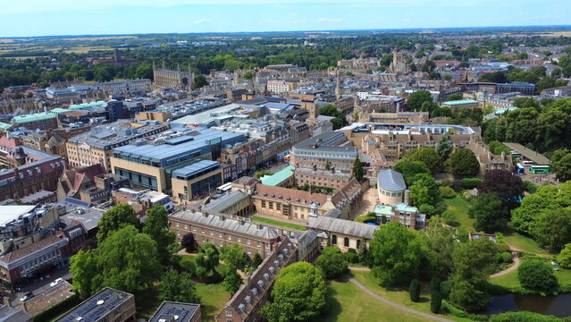 Emmanuel College Cambridge Aerial View