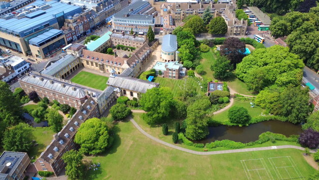 Emmanuel College Cambridge Aerial View