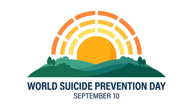 World Suicide Prevention Day Concept Graphic with Rising Sun