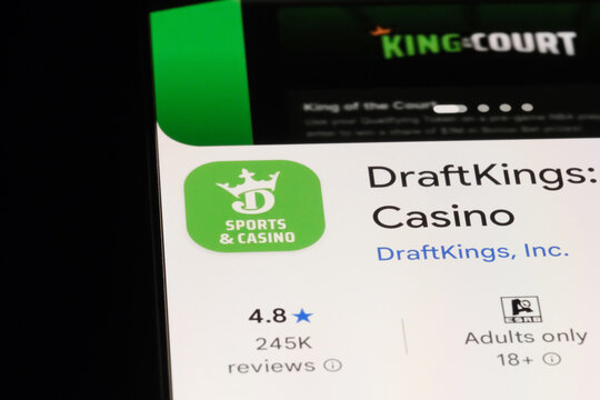 Shanghai,China-July 1st 2026: DraftKings app icon logo