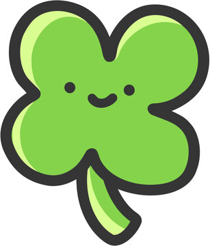 Cute Four Leaf Clover Icon