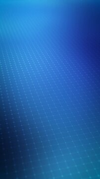 Abstract Blue Digital Grid with Dynamic Dots. Cyber Network Technology Motion Background.