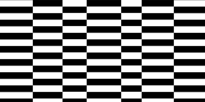 An abstract geometric Op Art vector background featuring a highly dense, monochrome block checkerboard pattern.