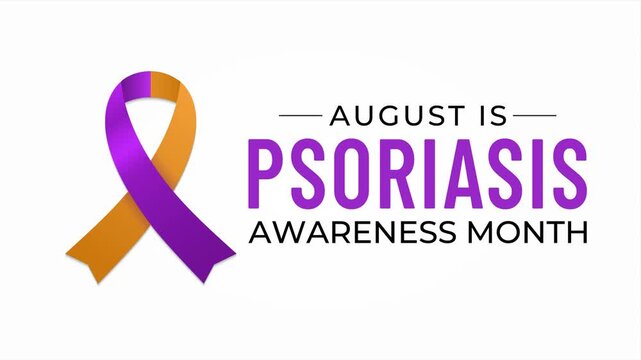 Video animation on the theme of Psoriasis Awareness Month is an annual campaign observed in August. Motion graphic for awareness video.