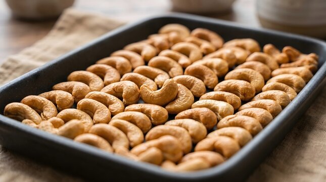 Roasted nuts harvested from the cashew tree