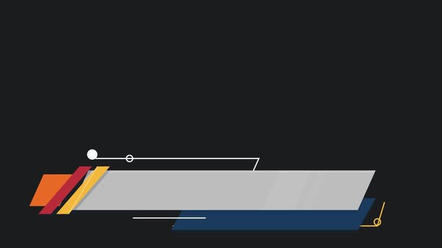 Modern Corporate Lower Third Graphic for News and Broadcast