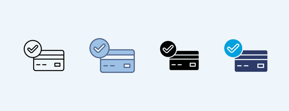 Accepted Multiple Icon Illustration Vector