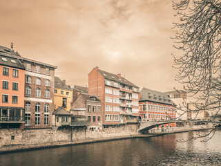Naklejka premium Antique building view in Namur, Belgium