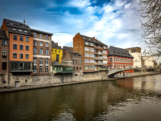 Naklejka premium Street view of Namur in Belgium