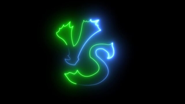 glowing neon VS versus bars icon animation on black background. Versus vs bars icon. orange color vs game match team challenge sign symbol. neon versus for sports and fight competition.