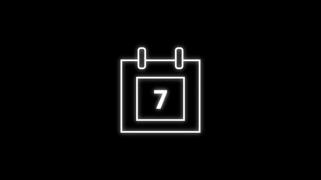 calendar icon animation. Modern calendar animation.