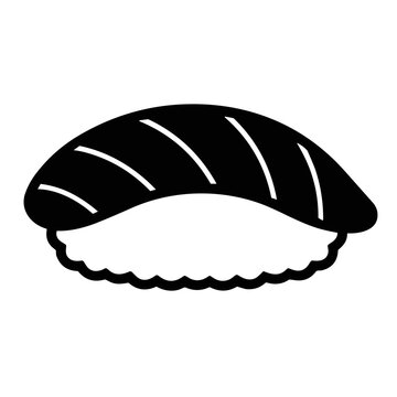 icon nigiri sushi vector illustration