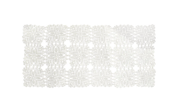 rectangle clover crochet doily