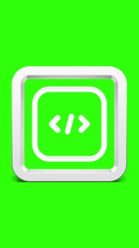 3D green screen checklist document review summary icon animation loop