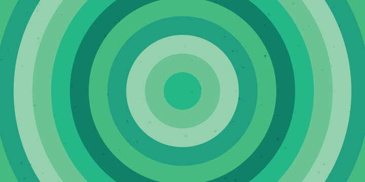 Concentric circles target pattern in green and blue gradient Vector, illustration