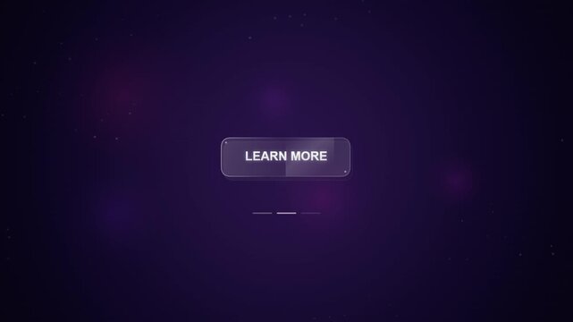 Interactive Learn More Button with Animated Particles