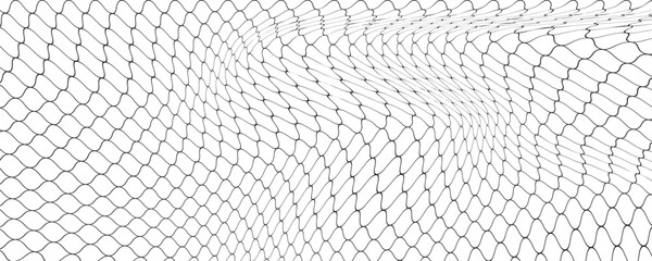 Curved net pattern. Seamless design for sportswear or equipment like soccer goals, volleyball nets, basketball hoops, hockey nets, and athletic gear © Andi