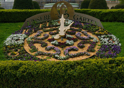 Flower Clock in a Park